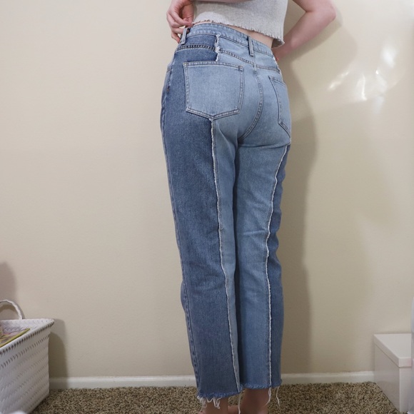 double wash jeans